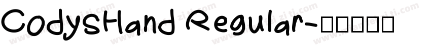 CodysHand Regular字体转换